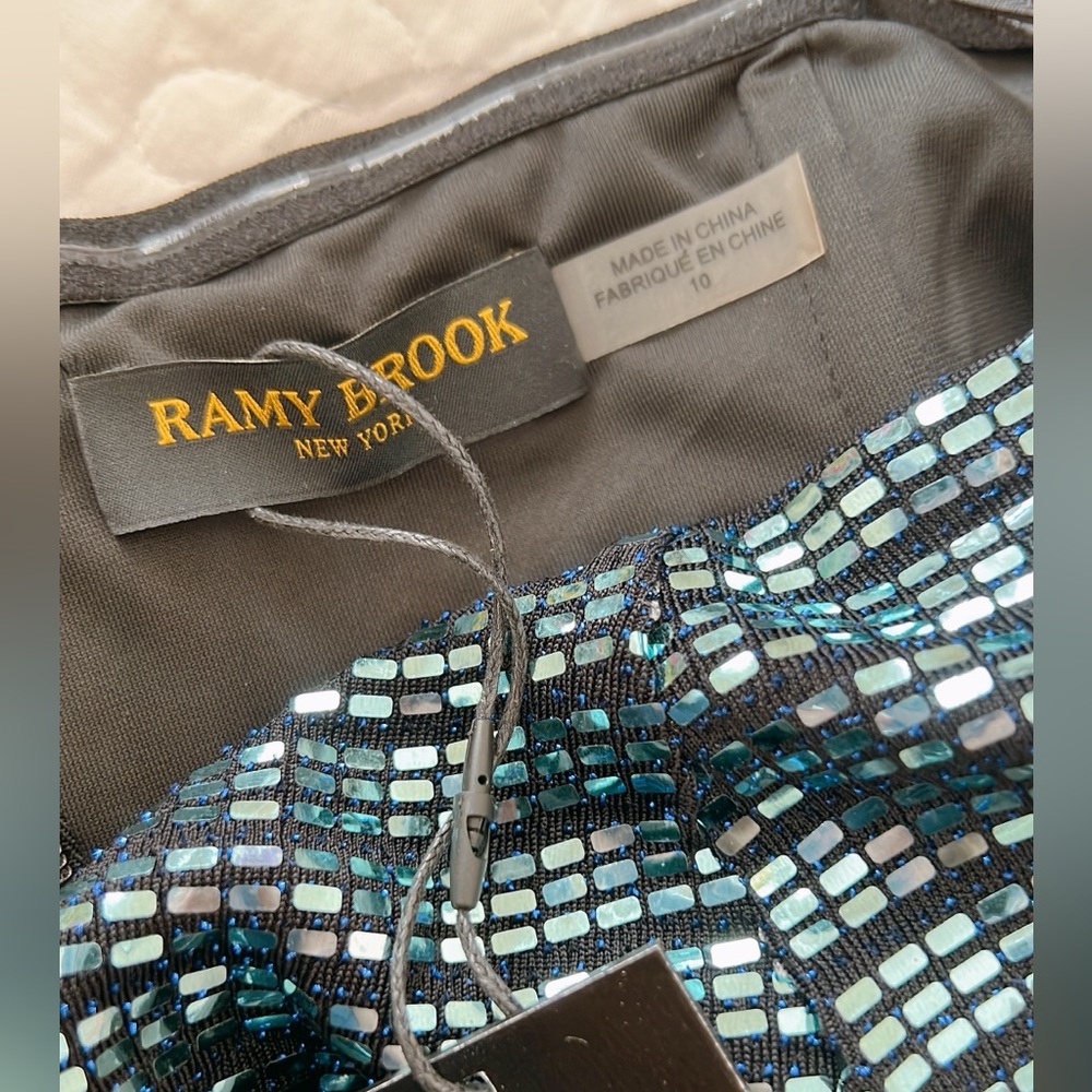 Ramy Brook Twist Front Strapless Daya Mirrored Mini Dress - Picture 12 of 12